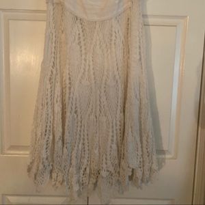 White crochet skirt